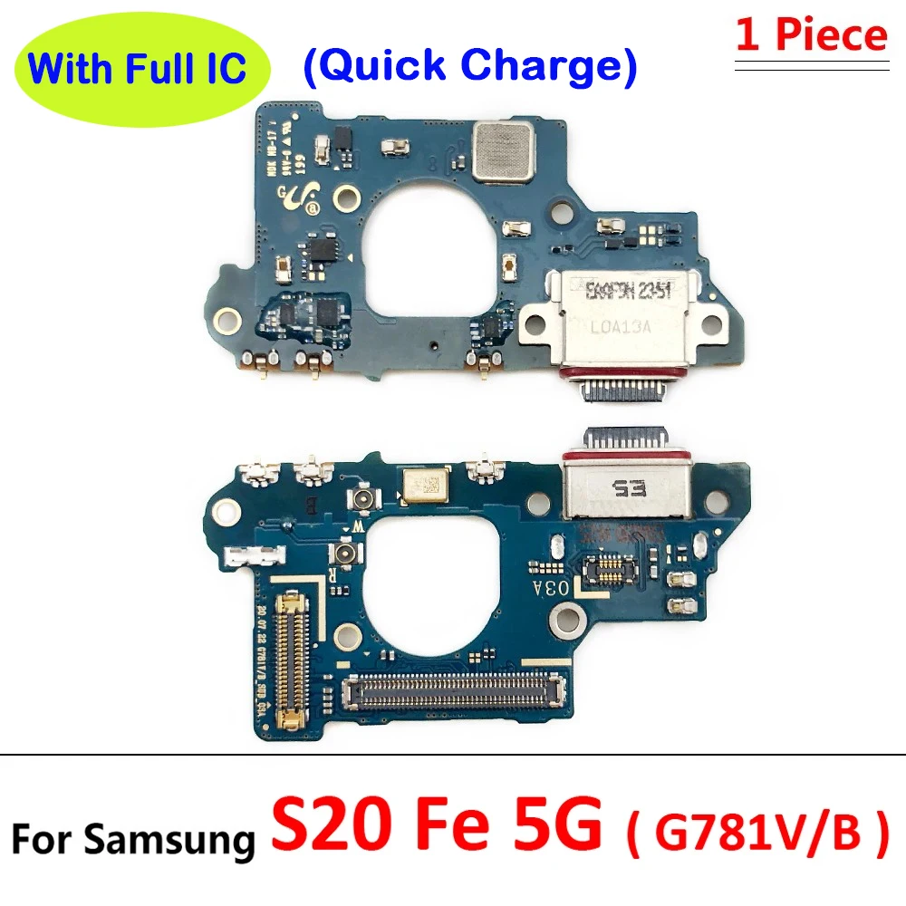 For Samsung S20 Fe 4G 5G G780 G780F G781 G781B USB Charging Port Micro Dock Connector Board Main Flex Cable