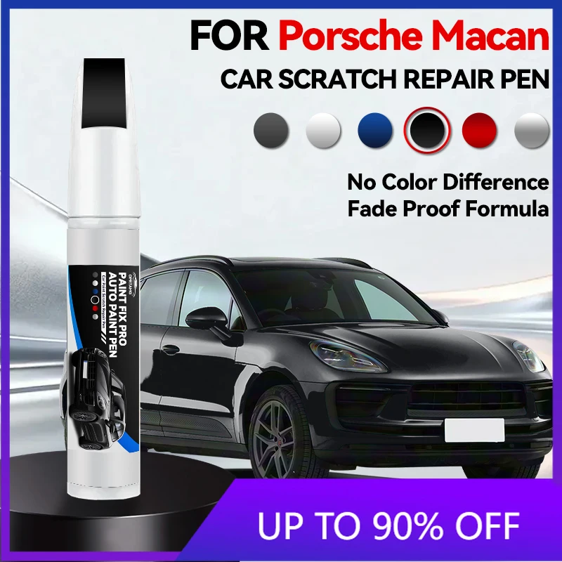 

Карандаш для ремонта автомобильной краски, маркер для удаления царапин на Porsche Macan 2014-2025, аксессуары для восстановления лакокрасочного покрытия, белый S9R, меловой карандаш M9A