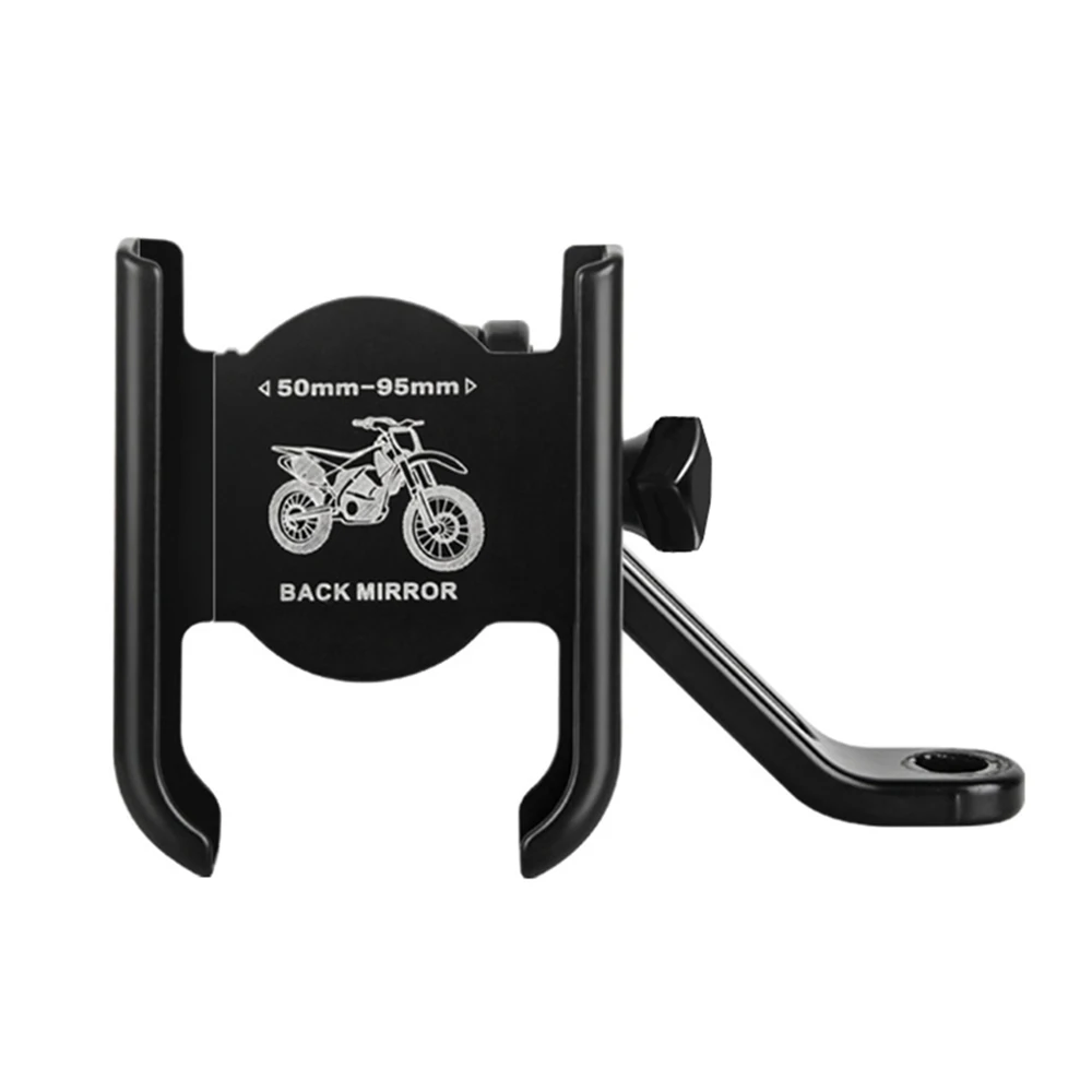 Motorcycle Bicycle Mobile Phone Holder GPS Bracket Cellphone Stand Bike Rearview Mirror Handlebar Mount Clip for Xiaomi iPhone