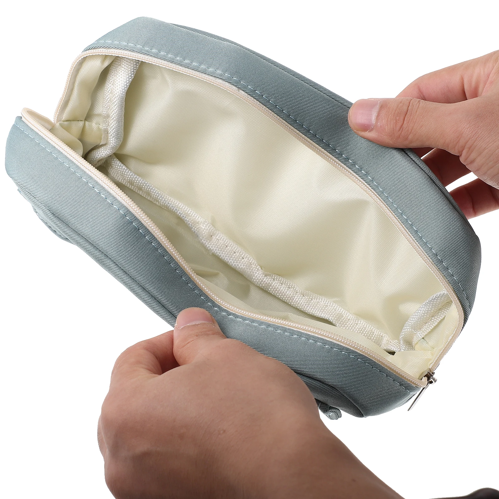 

Pencil Case Large Capacity Solid Color Pink Snap Stationery Bag Cute Polyester For Students Teachers Office Use Storage