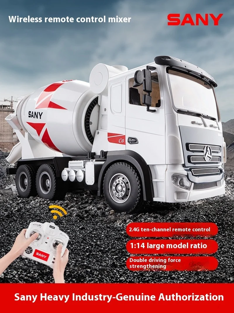 

Sany Heavy Industry remote-controlled concrete mixer truck large transport vehicle electric cement tanker truck engineering vehi