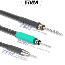 GVM Soldering Station Handle, T210 T115 T245 T12-XS, Compatible  T210, T245, T115, Soldering Tip, Welding Tools Replace