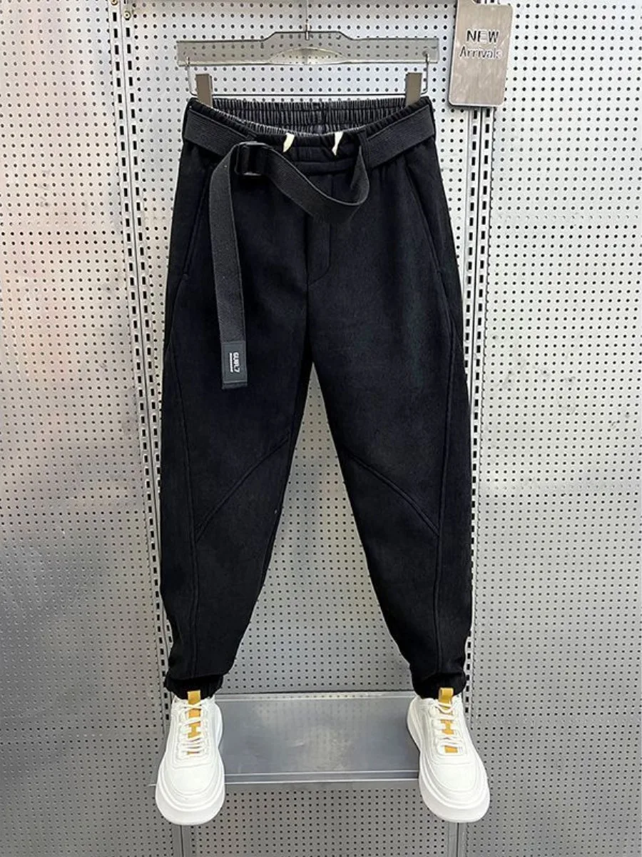 

Осень-зима, новые мужские повседневные брюки, облегающие вельветовые спортивные штаны Harlan Core для отдыха, маленькие спортивные штаны Ci Walk, брюки