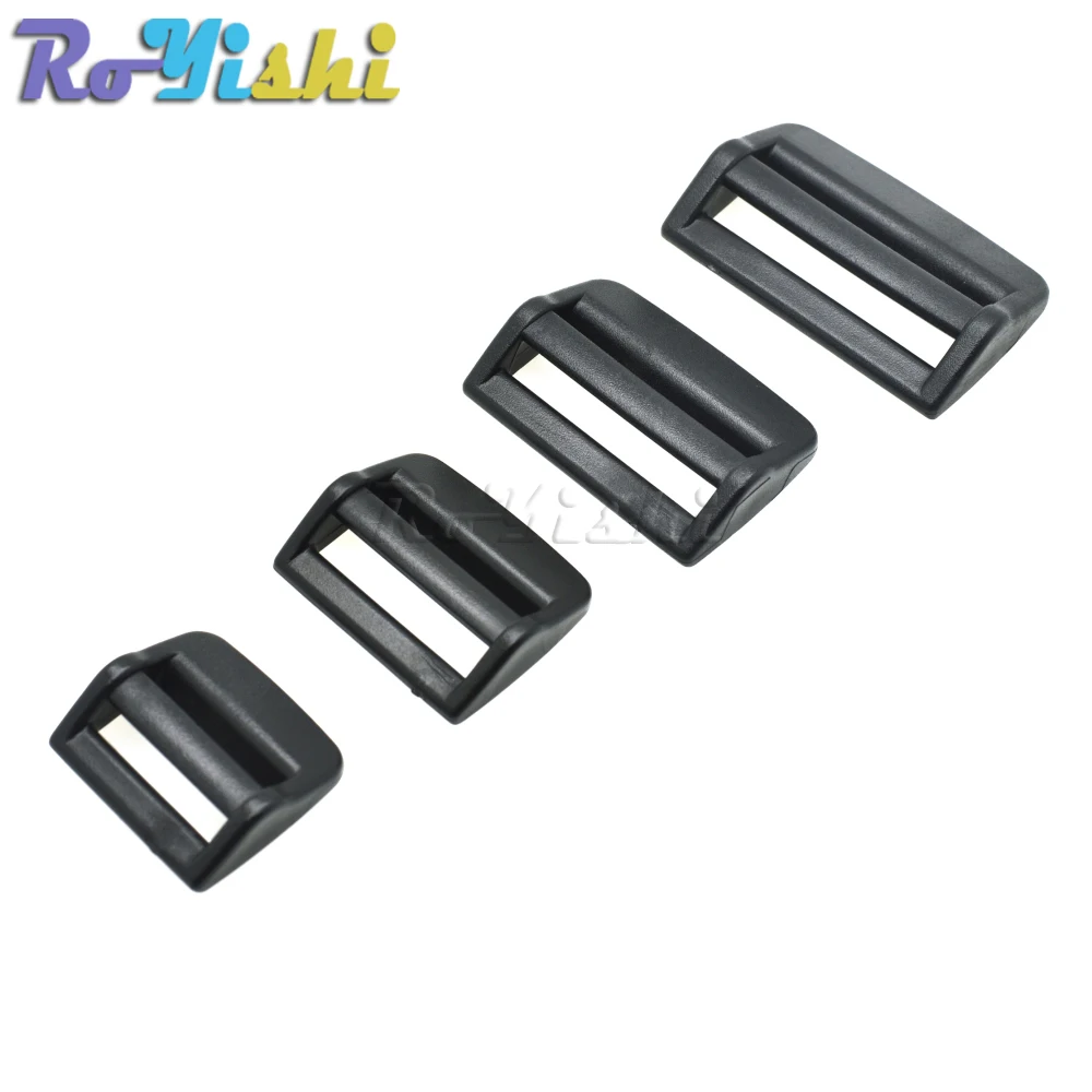 20mm 25mm 32mm 38mm Plastic Ladder Lock TriGlide Slider Adjust Buckle for Outdoor Backpack Straps Dog Collar