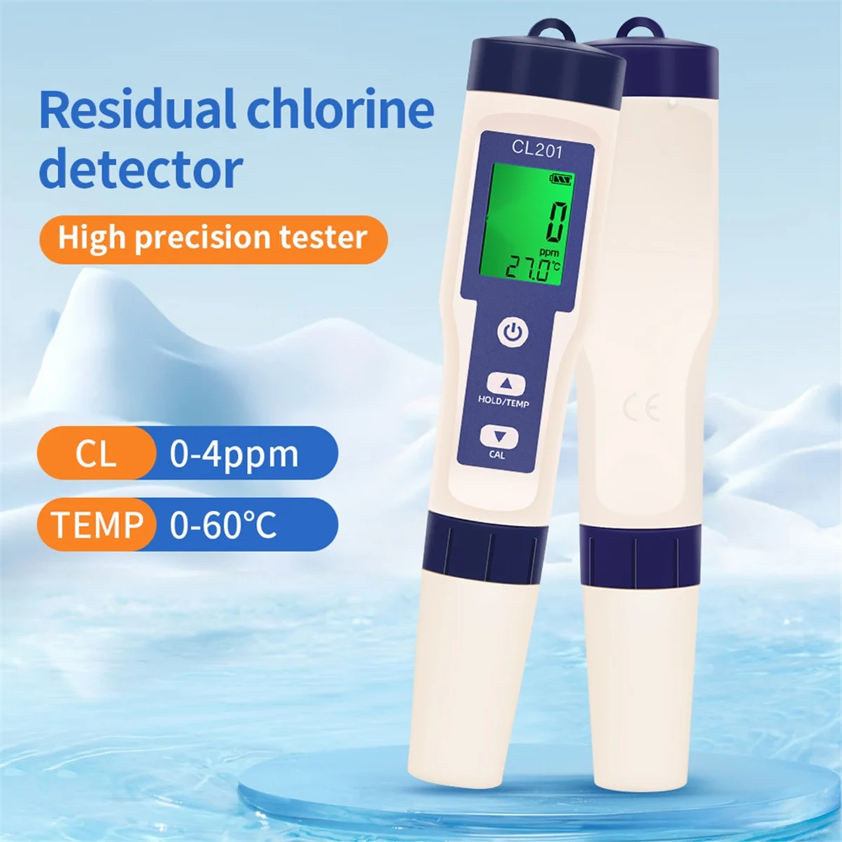 A04I جهاز اختبار جودة المياه 5 في 1 9909PHTDS الموصلية 5 في 1 قلم اختبار جودة المياه تربية الأحياء المائية خزان البحر مقياس الملوحة #4