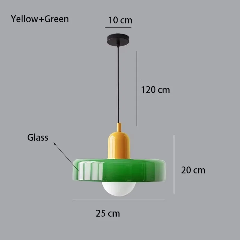 Nordic Retro Glazen Hanglampen Indoor E27 LED Kroonluchter Woonkamer Eetkamer Slaapkamer Keuken Decoratieve verlichting Armatuur