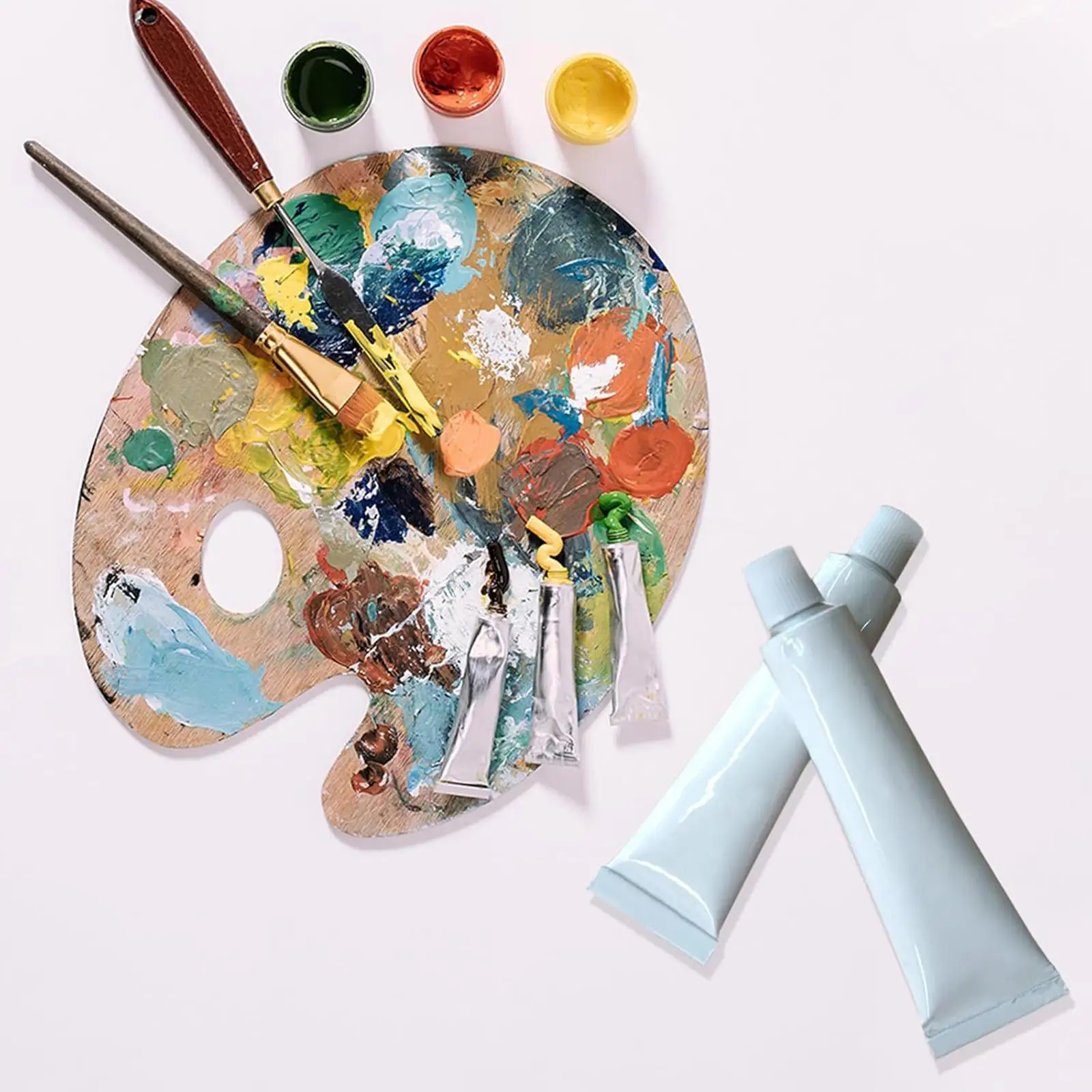 DIY Refillable Empty Paint Tubes for Acrylic Oil Watercolors Gouache with Secure Lids Artist Travel Set