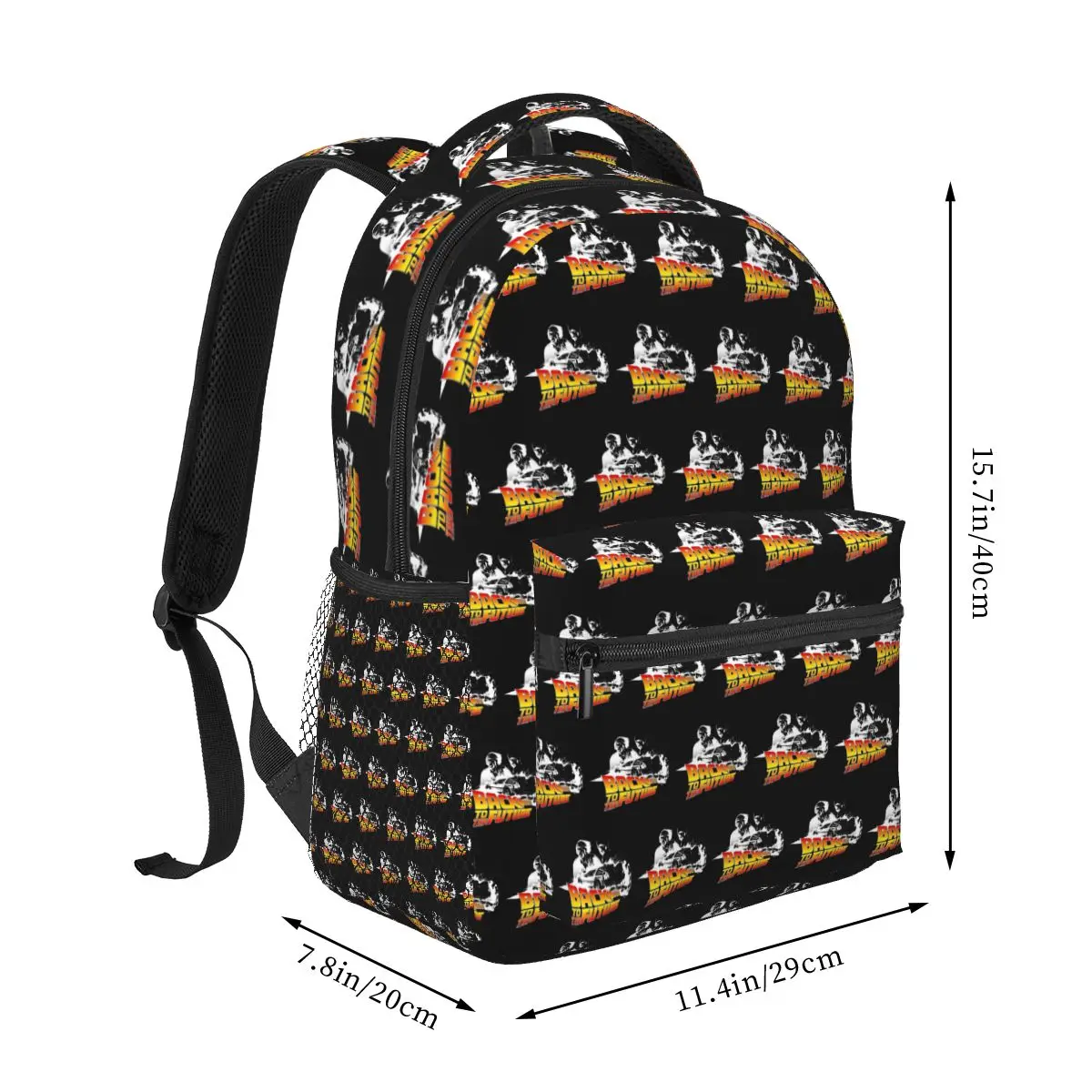 Retro Back To The Future Backpack Student Boys Girls BookBag Children School Bag Computer Shoulder Bags for Men Women