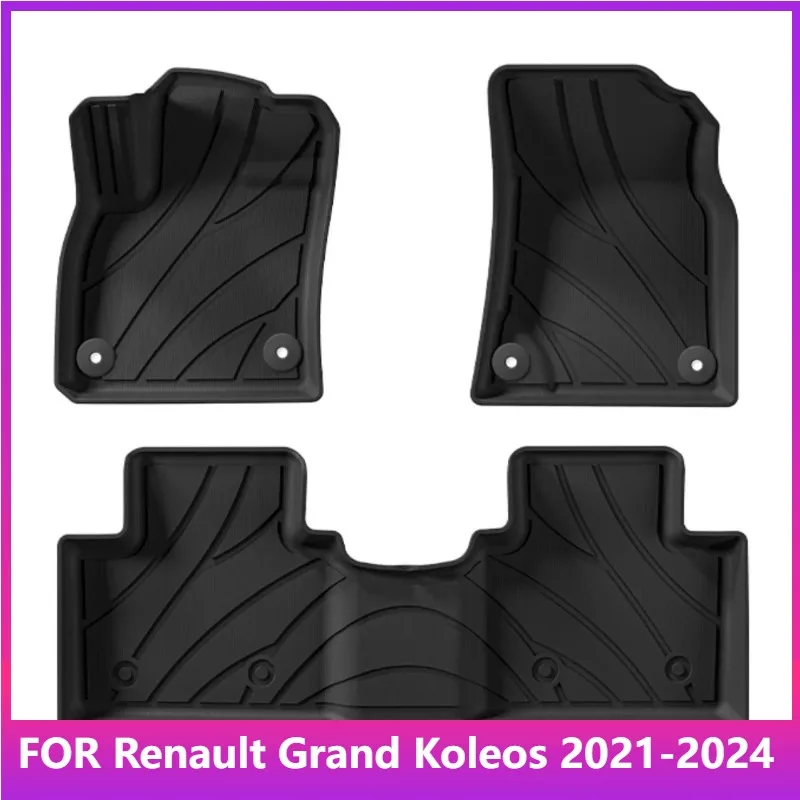

Hybrid Version LHD For 2021-2024 Renault Grand Koleos/GEELY Monjaro Xingyue L Car Floor Mats TPE 3D Foot Pad Accessories Black