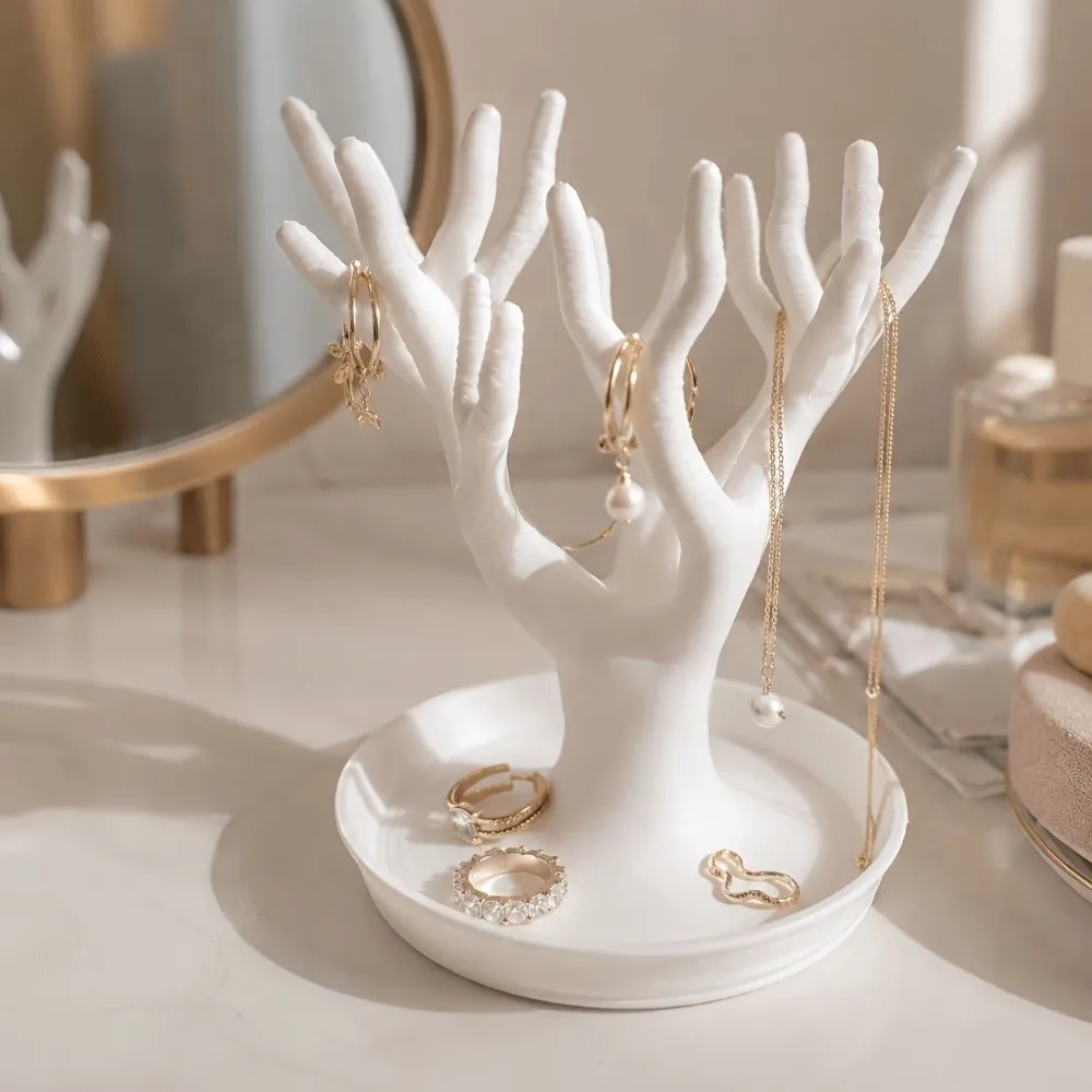 3D Printed Miscellaneous Item Storage Tray Simulated Decorative Figurine Tree-shaped Organizer Jewelry Towers Nordic