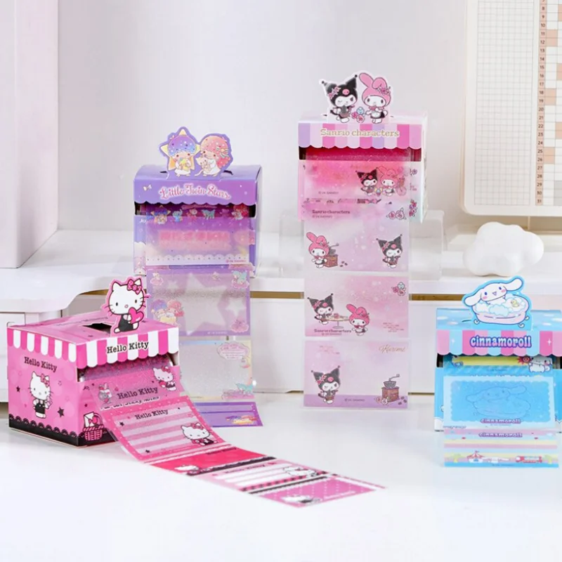 8pcs-lot-sanrio-kuromi-melody-kitty-pull-out-roll-memo-pad-cute-n-times-stationery-label-notepad-bookmark-post-school-supply