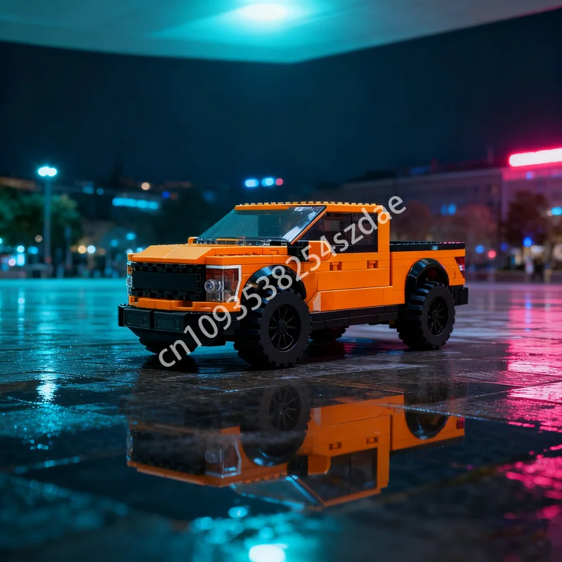 

285 шт. MOC, встроенная прочная модель F Raptor City Champions, игрушечные строительные блоки, рождественский подарок, конструкция, идея «сделай сам», образовательный кирпич