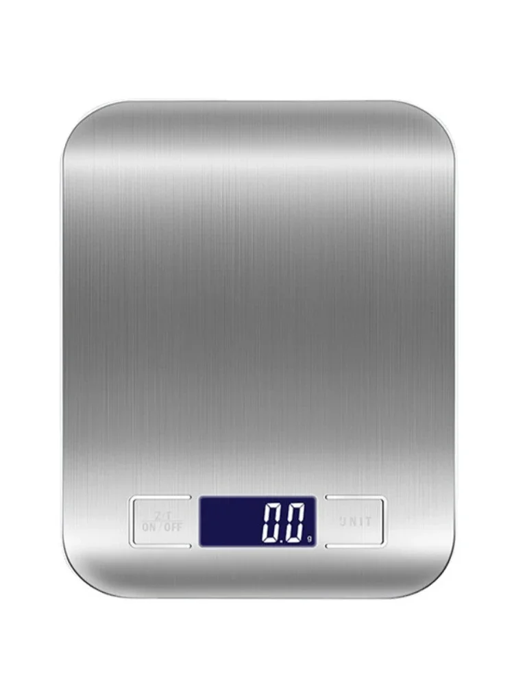 Cyfrowa waga kuchenna 10/5kg-1g z wyświetlaczem LED, panel ze stali nierdzewnej, wagi elektroniczne do ważenia żywności, przekąsek, narzędzia do pieczenia. (Kitchen Scale) — Zdjęcie 2 z 2