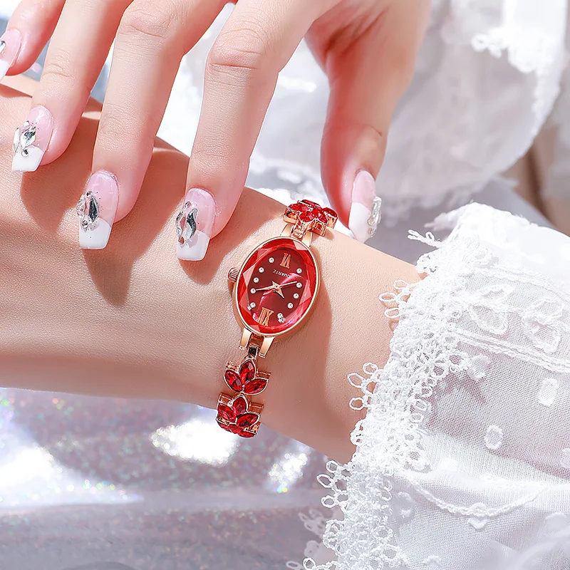 Women's Watches Light Luxury Female Watch Oval Ladies Fashion Quartz Bracelet Wristwatch Dress Female Clock relogio feminino