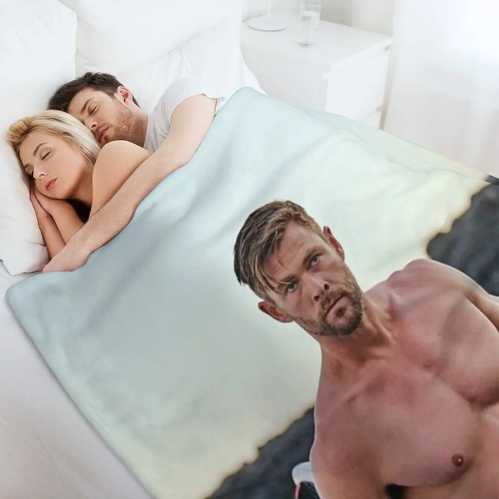 كريس هيمسوورث رمي بطانية أشعث أنيمي رقيقة أفكار هدايا عيد الحب البطانيات