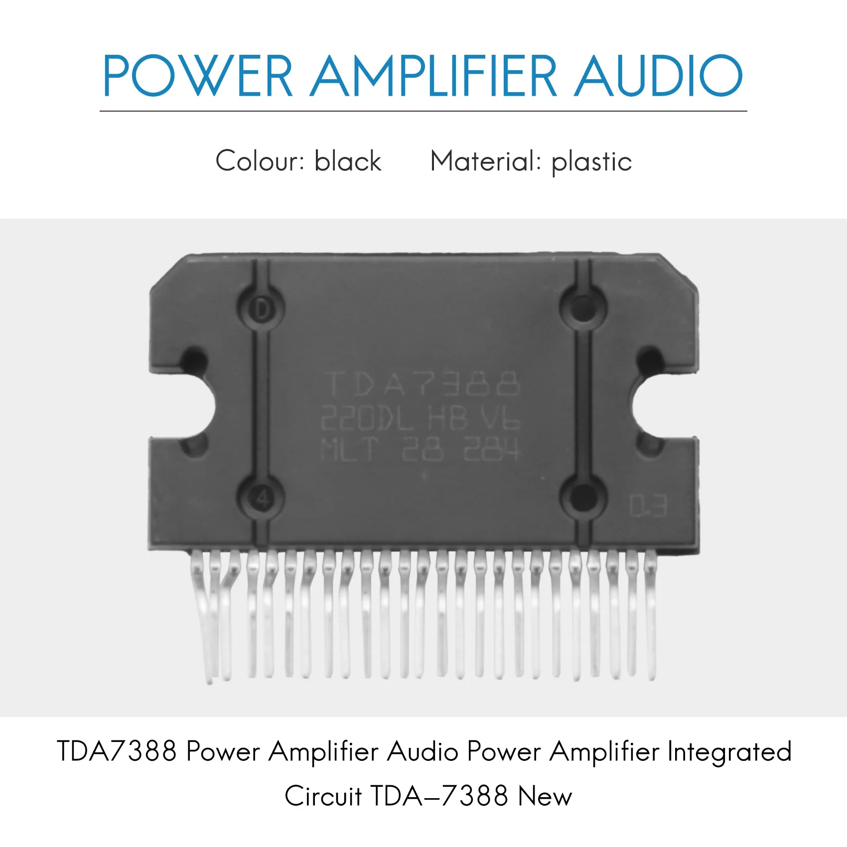 TDA7388 Amplificador de potência Amplificador de potência de áudio Circuito integrado TDA-7388 Novo