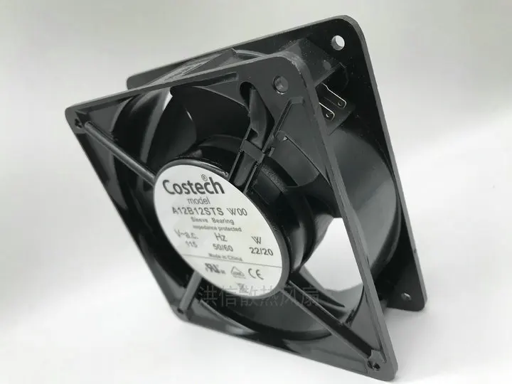 

COSTECH A12B12STS W00 AC 115V 22/20W 120x120x38mm 120mm Cooling Fan