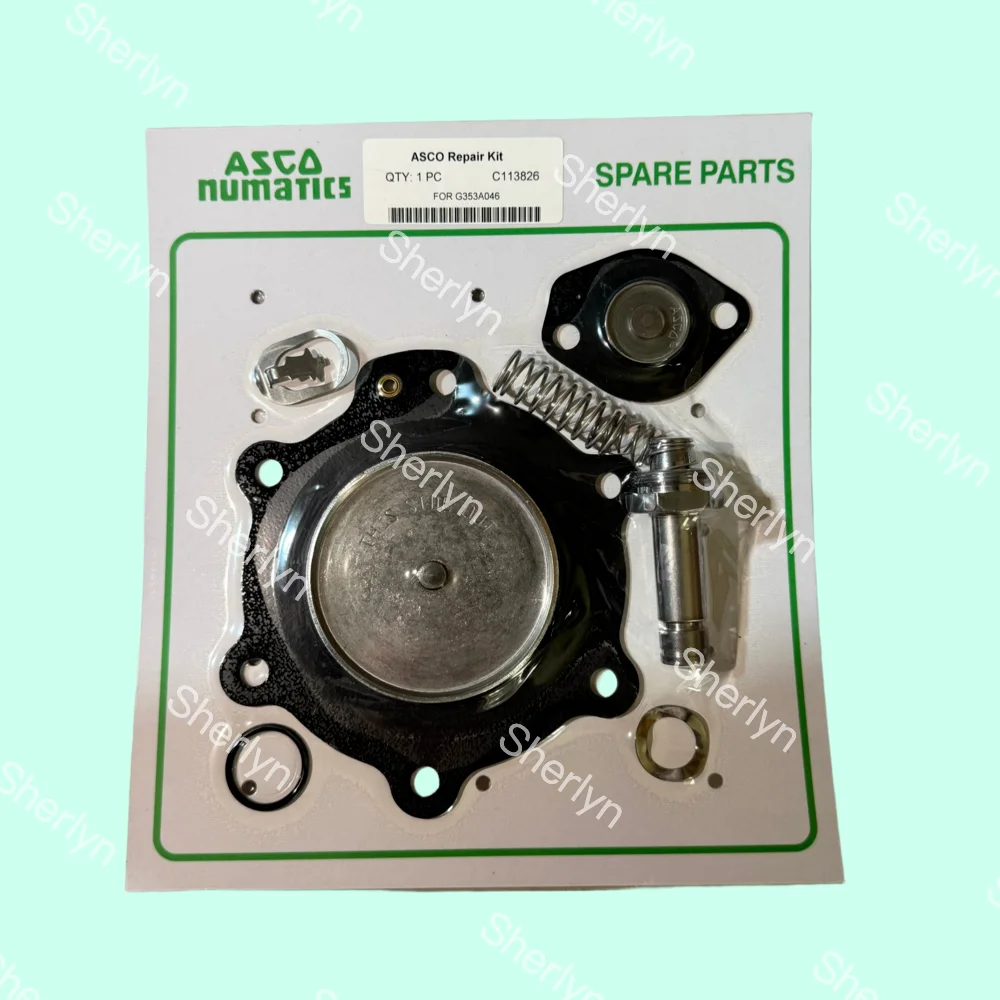 

ASCO 1,5-дюймовый C113826 Ремкомплект диафрагмы Пневматический импульсный клапан G353A046, пружина/K0950/прокладка