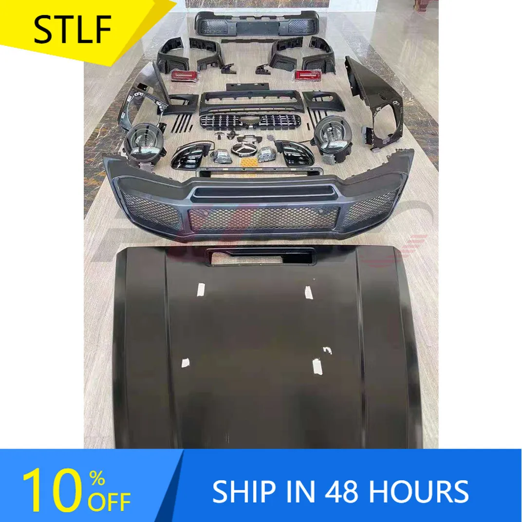 

STLF Car Bumper BodyKit for Benzs G Class W463 Upgrade to W464 B-style Bodykit Include Front and Rear Bumper Hood