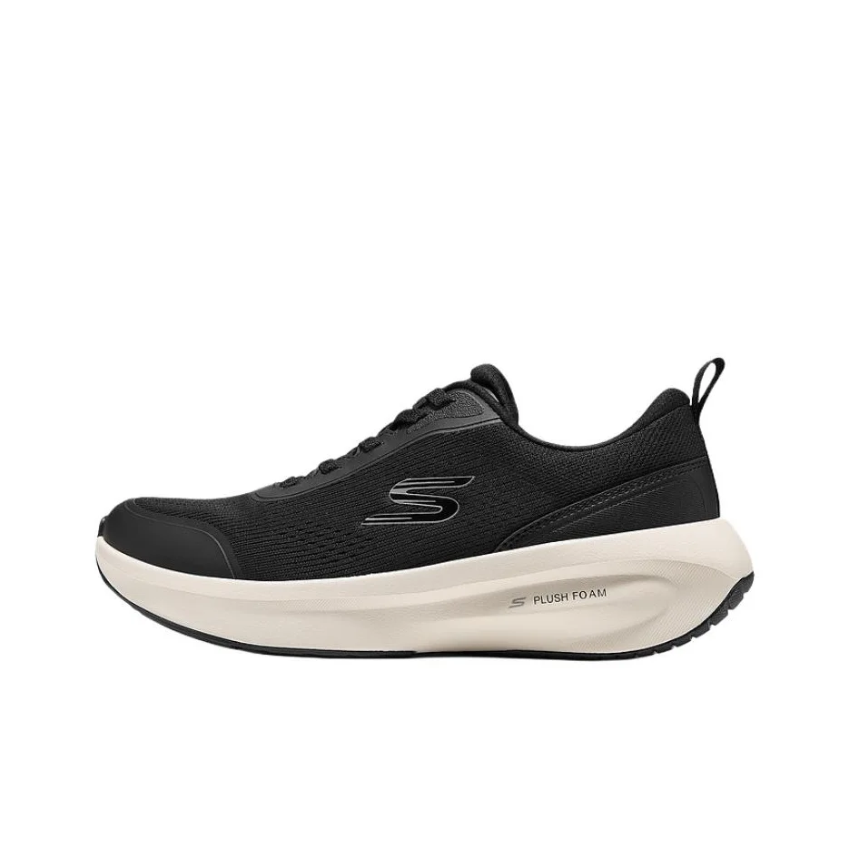Skechers Sport Breathable Support Rebound Low top Walking Shoes Women's Black White 150572-BKW