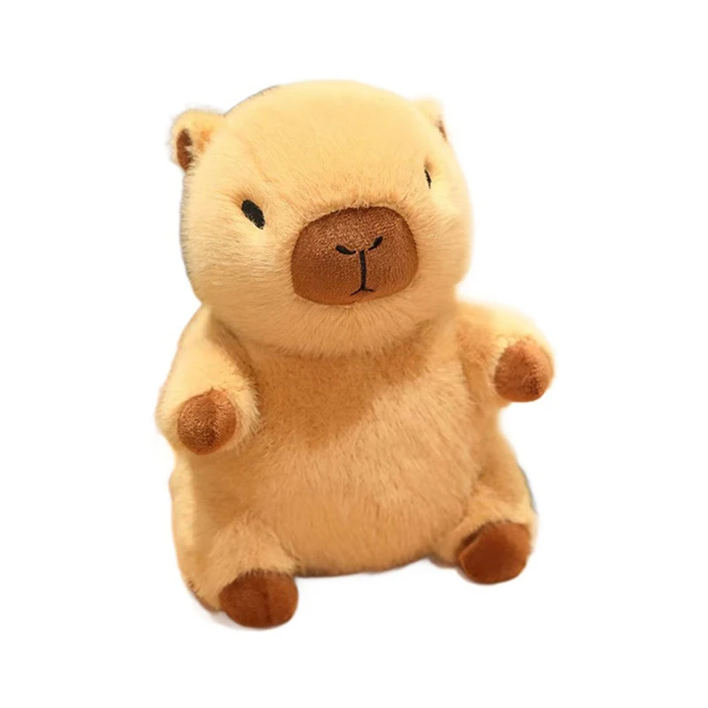 8-10 peças capivara boneca diy com roupas e acessórios, boneca de pelúcia fofa conjunto de brinquedos para vestir