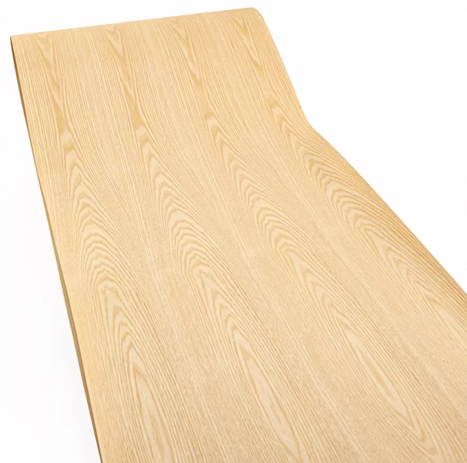 0.25MM  Kraft Paper Backed Natural Width America Ash Figured Wood Veneer Furniture Decoration Veneer