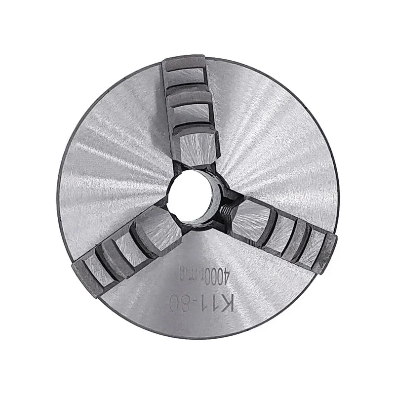 

-for K11-80 3 Jaws Manual Lathe Chuck With Turning Machine Tools Accessories K11-80 3-Jaw Lathe Chuck Self-Centering Metal New