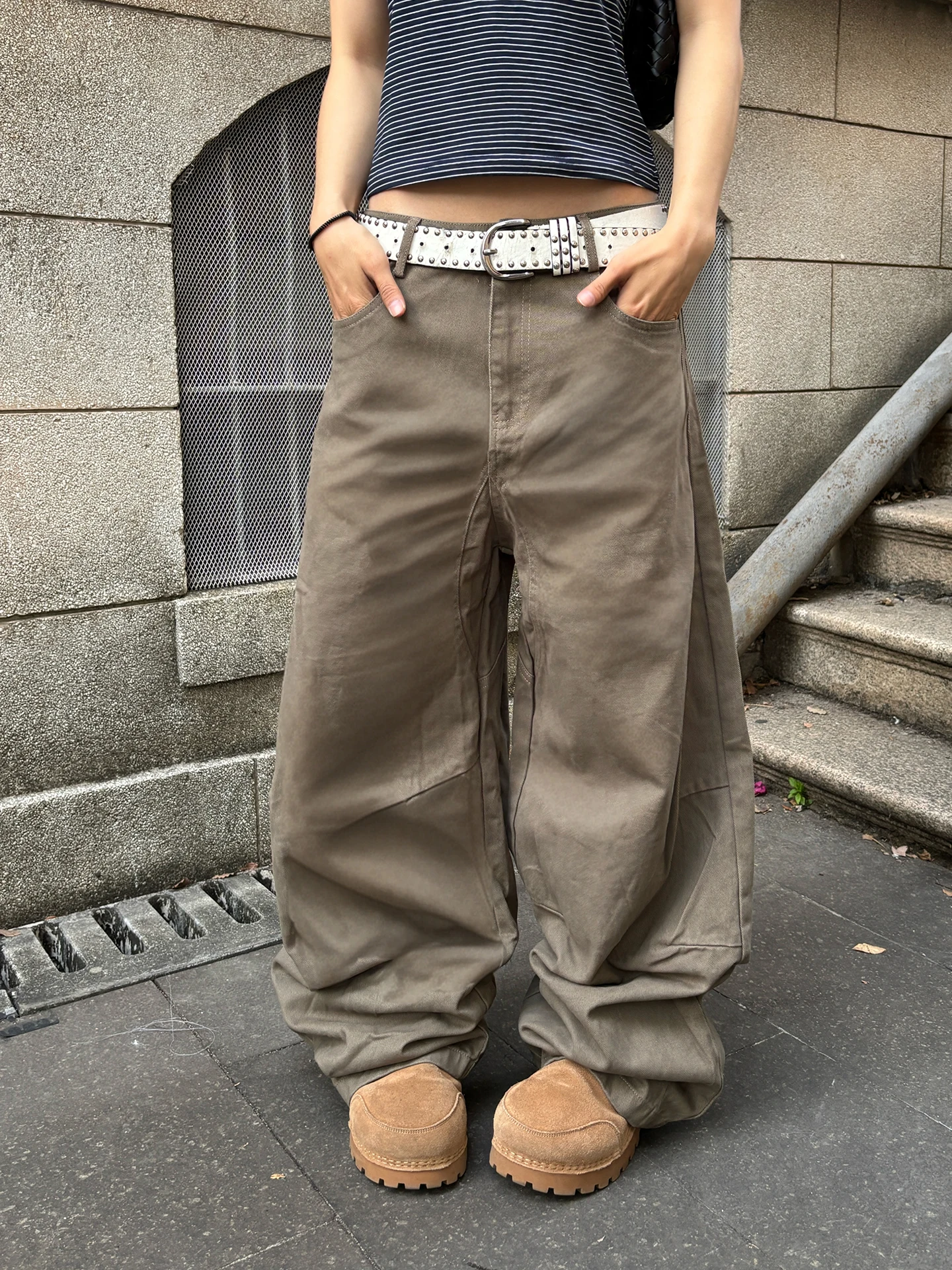 

Джинсы Lirynx American Workwear: модные женские повседневные брюки с широкими штанинами, прямые, из хлопка, в стиле ретро, с дизайном High Street