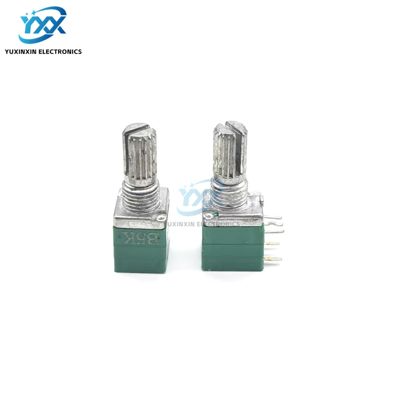 2PCS RV097NS 5-Pin Single Potentiometer with Switch B1K/B5K/B10K/B20K/B50K/B100K/B500K for Audio Amplifier Volume Control