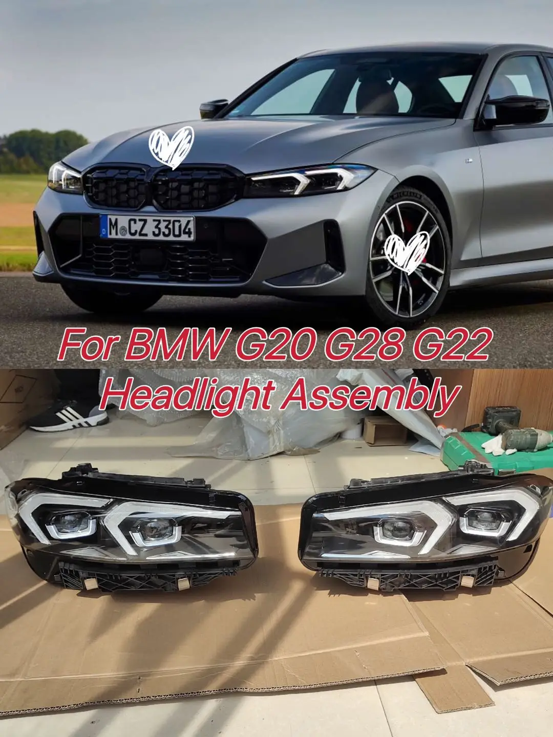 

Для BMW G20 G28 LCI передняя фара в сборе 2018-2022