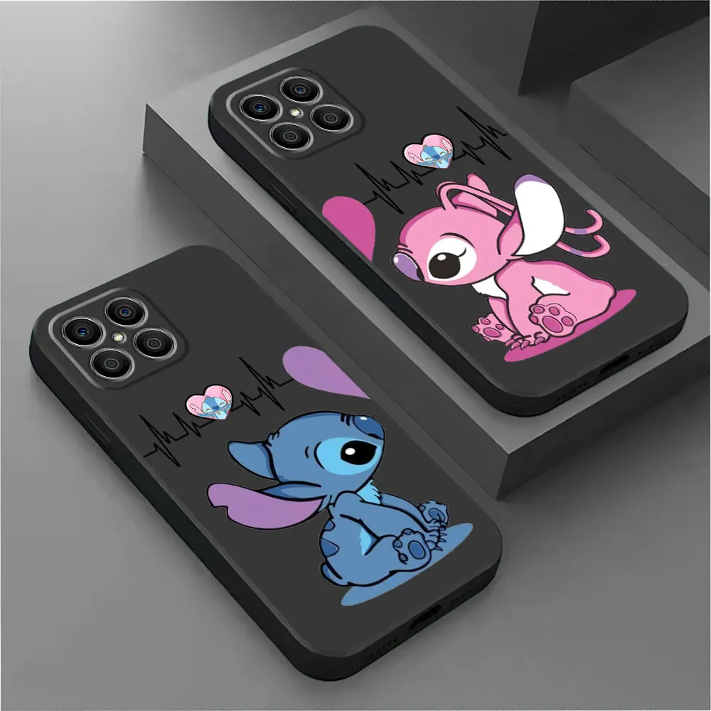 Case For Huawei Honor X8a X8 90 Lite X9a 8X 70 X7 Magic5 Pro P30 P20 P40 X6 X6a P Smart Z Soft Phone Cover Disney Stitch Cartoon