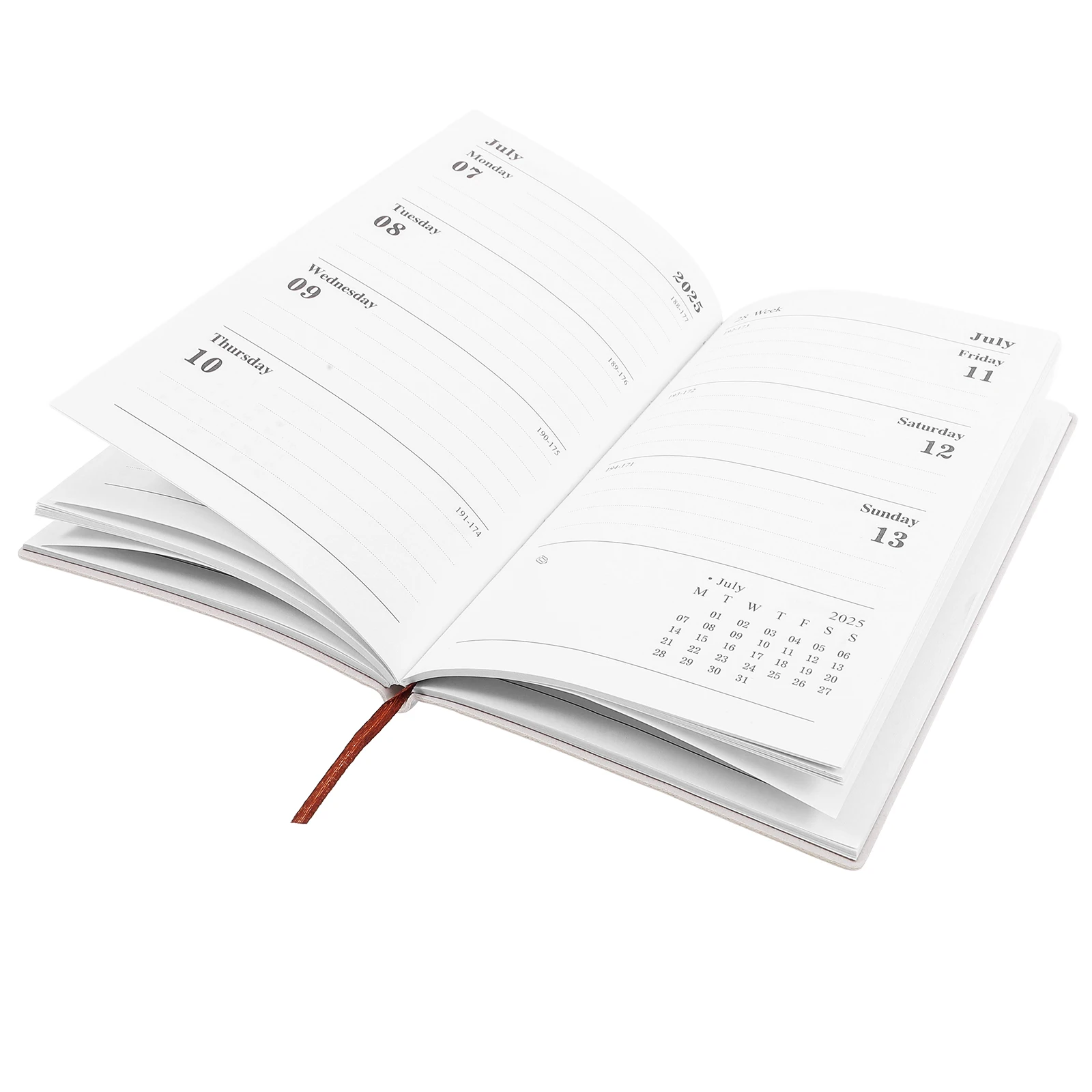 

Portable PlannerOrganizer Lavender Rectangular SimpleDesign TimeManagement DailyPlanning OfficeAcademicTravel Use Notebook