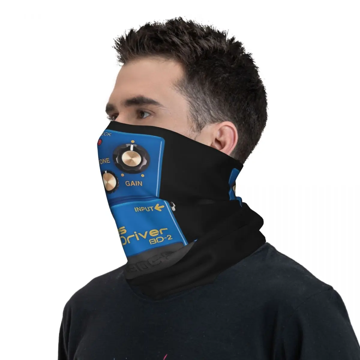 Boss Blues Driver BD-2 Overdrive Bluesbreaker Guitar Pedal Dirty Bandana Neck Gaiter Printed Face Scarf Balaclava Cycling Unisex