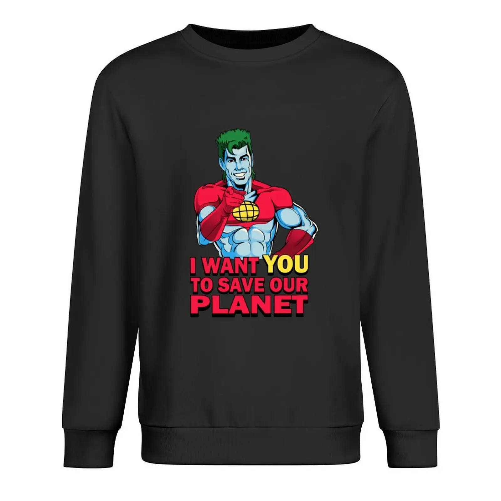 

Planeteer Call Pullover graphic t shirts men anime clothes korean style clothes men clothing aesthetic sweatshirts