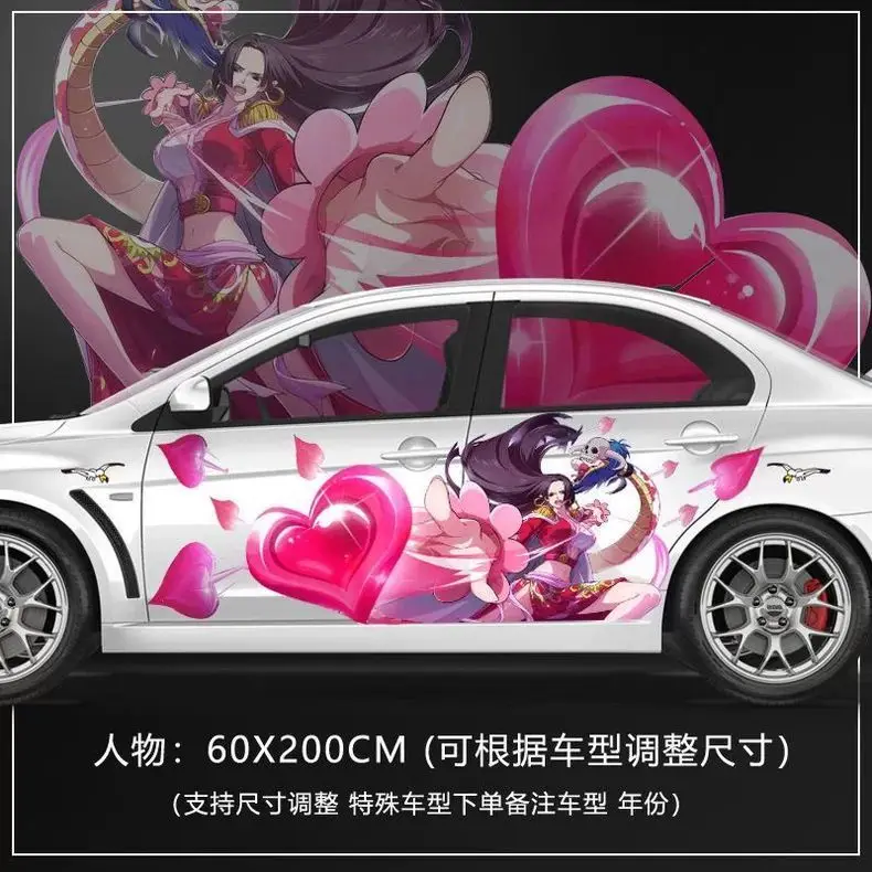 One Piece Sticker Autocarrosseriedecoratie Autofilmsticker Monkey D. Luffy Anime Sticker Roronoa Zoro Krasblokkerend Vakantiecadeau