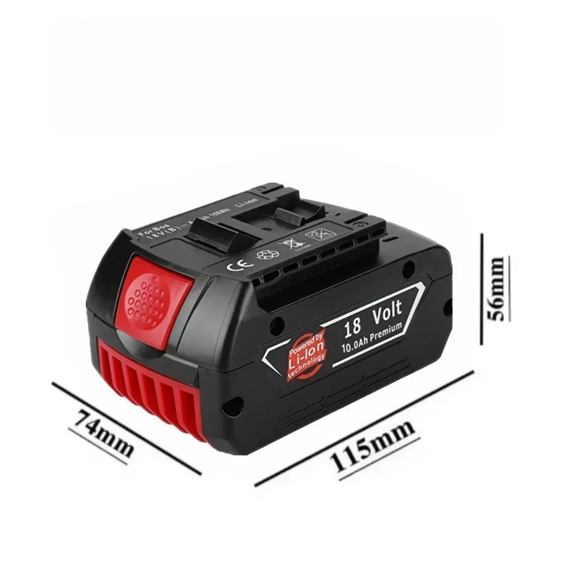 For BOSCH18V 6AH 10Ah LITHIUM-ION BATTERY GBA 18V 10Ah 18V Professional GBA GSR GSB BAT618 BAT609 w/Fuel Guage