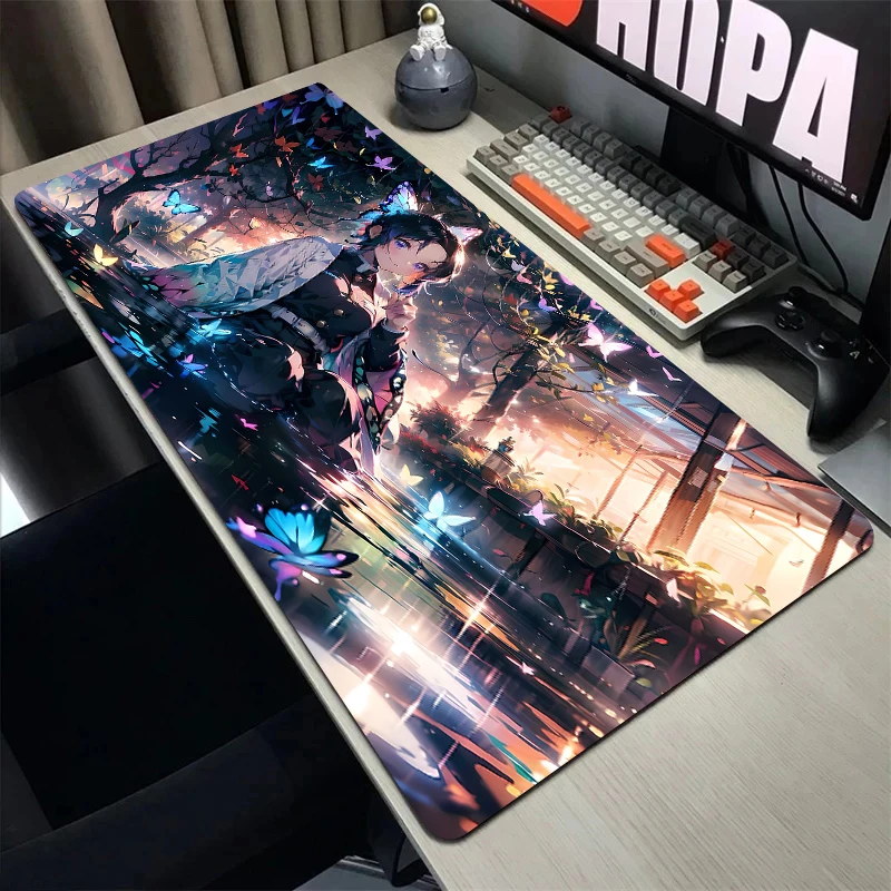 Kawaii شيطان القاتل: فراشة النينجا ماوس الوسادة أنيمي تمديد حصيرة 40x90 سنتيمتر كبيرة الجدول وسادة مكتب الجمالية الألعاب التبعي