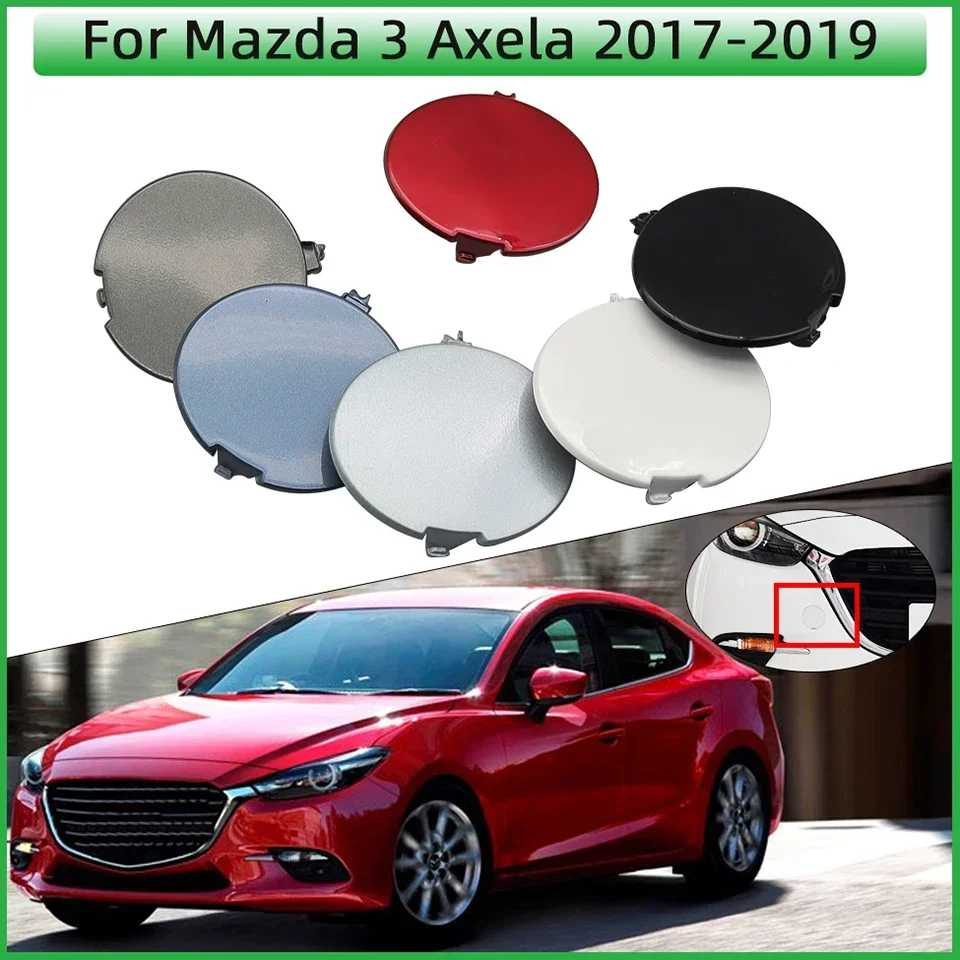 

Auto Front Bumper Towing Hook Eye Cover Cap For Mazda 3 Axela Sedan 2017 2018 2019 Car Tow Hook Hauling Trailer Lid Garnish Trim