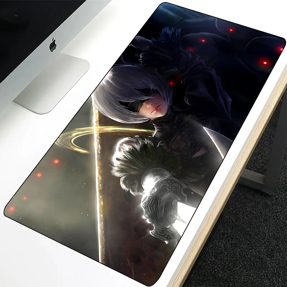 

Nier Automata 2B Anime Mousepad HD Printing Computer Gamers Locking Edge Non-slip Mouse Pad XXL90x40cm Keyboard PC Desk Pad