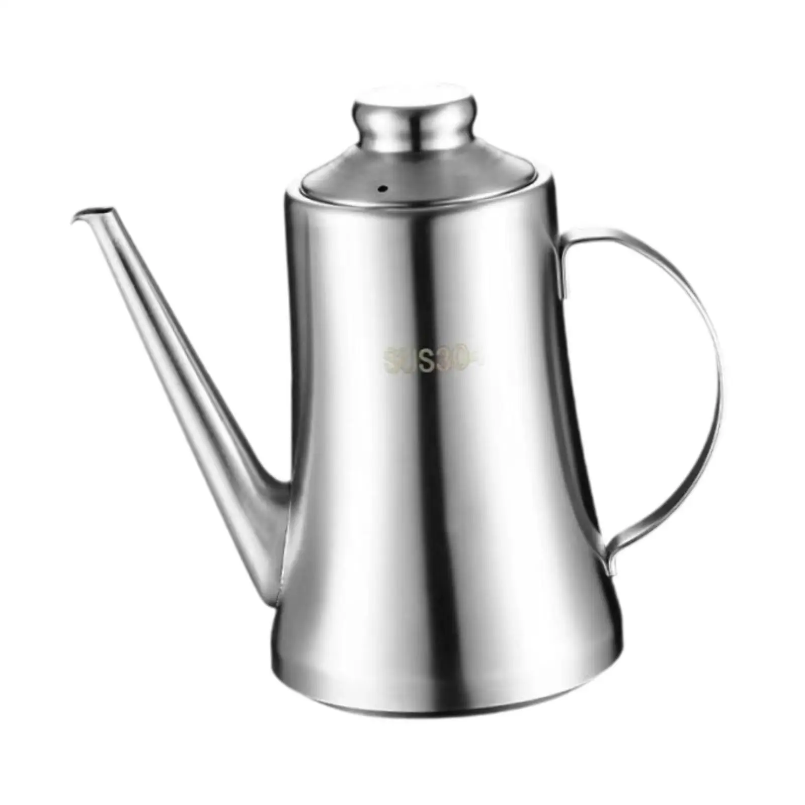 Kitchen Oil Bottle Stainless Steel Dispenser for Olive Oil Cooking Restaurant BBQ Leakproof Refillable Pot