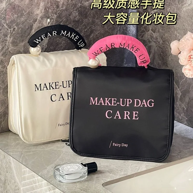 

Cosmetic Bag Women2024New Portable High-Grade Portable Large Capacity Business Trip Travel Cosmetics Storage Wash Bag