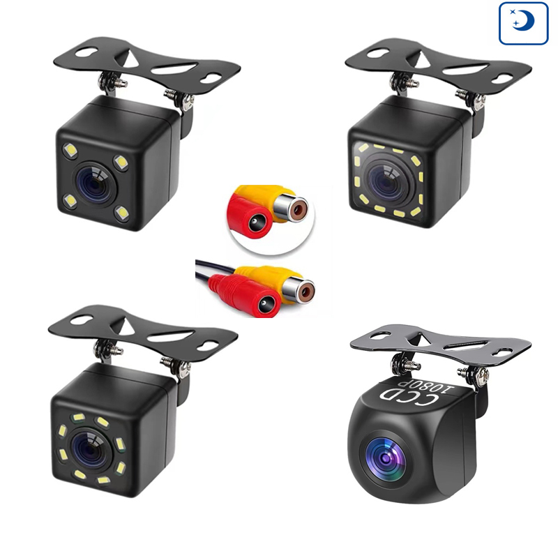  JISUID Car Rear View Camera 12 LED Night Vision Reversing Auto Parking Monitor CCD Waterproof HD Video 