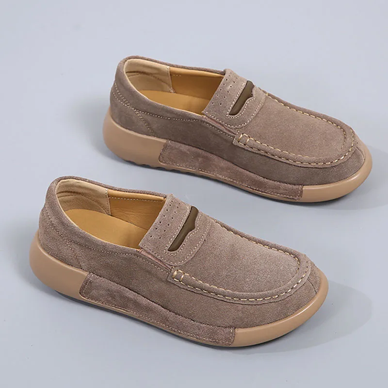 2024 Herbst hochwertige Damenschuhe schlüpfen auf flache Plateaus chuhe lässige Turnschuhe Damenschuhe Keil Damen Slipper wsh5134