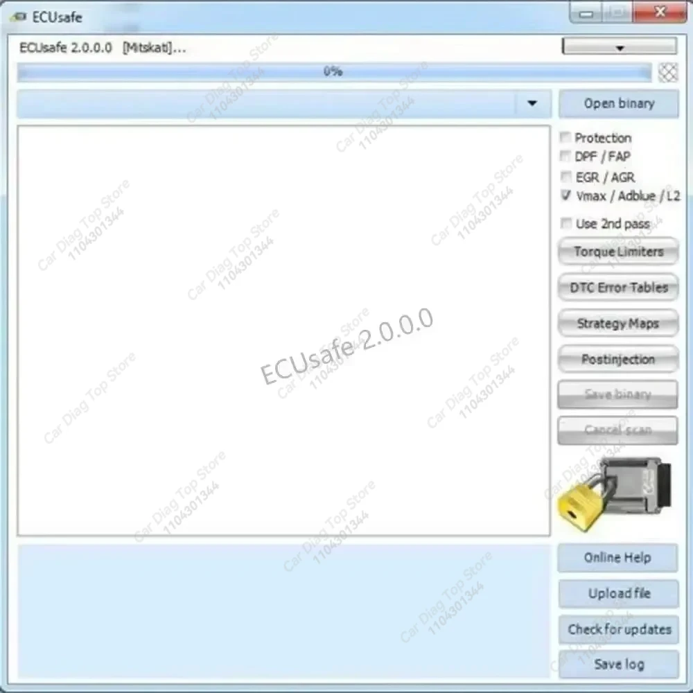 2025 رائجة البيع ECU Safe 2.0 أداة تشخيصية برنامج أداة تشخيصية للسيارات والشاحنات لبرمجة ecu برنامج ECUSafe 2.0