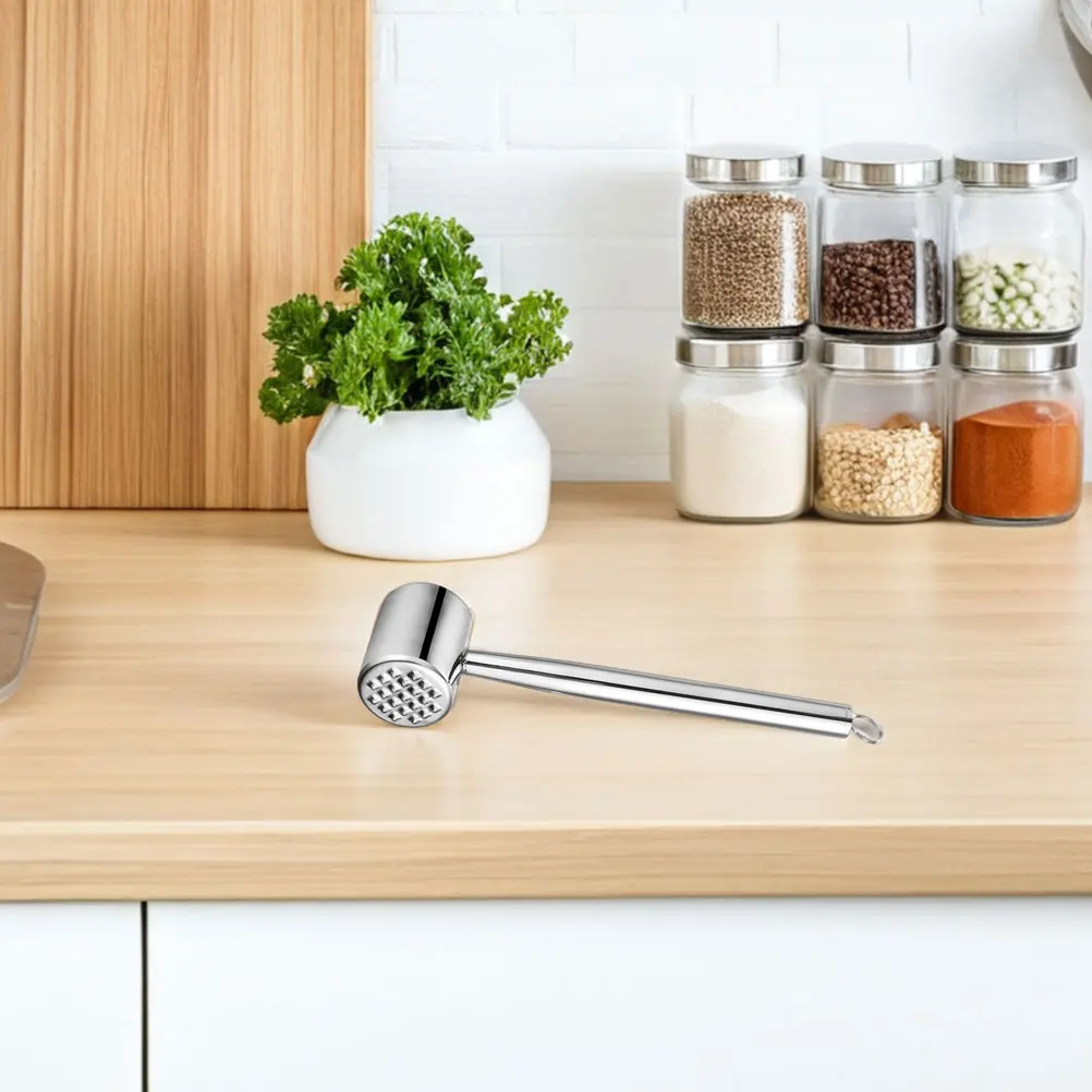 

Stainless Steel Mallet Chicken Chicken Tenderizer Pounder Tool Meat Tenderizer Steak Loose Hammer Kitchen Cooking