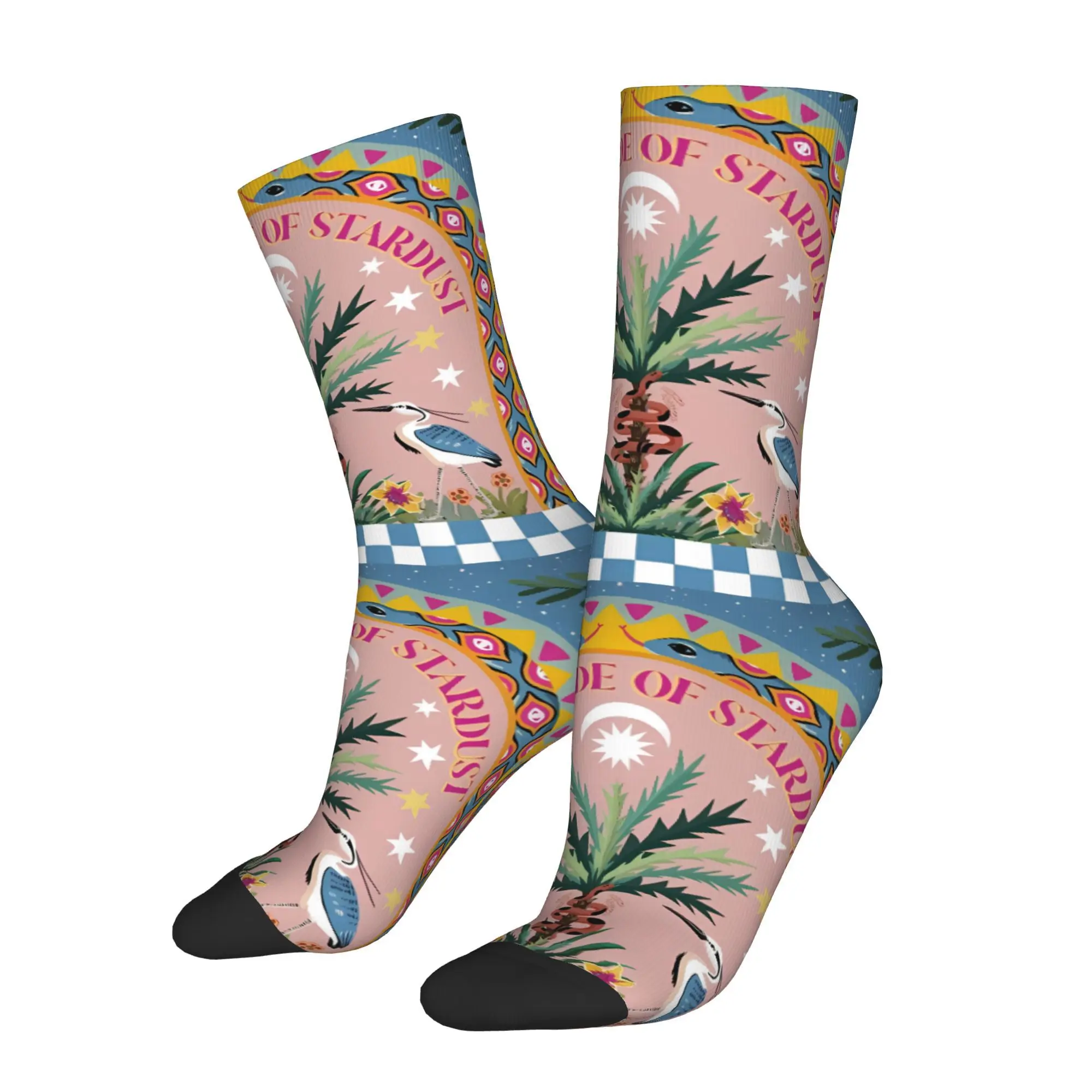

Funny Happy Men's Socks Birds Pattern Retro Harajuku Hip Hop Novelty Crew Sock Gift Pattern Printed