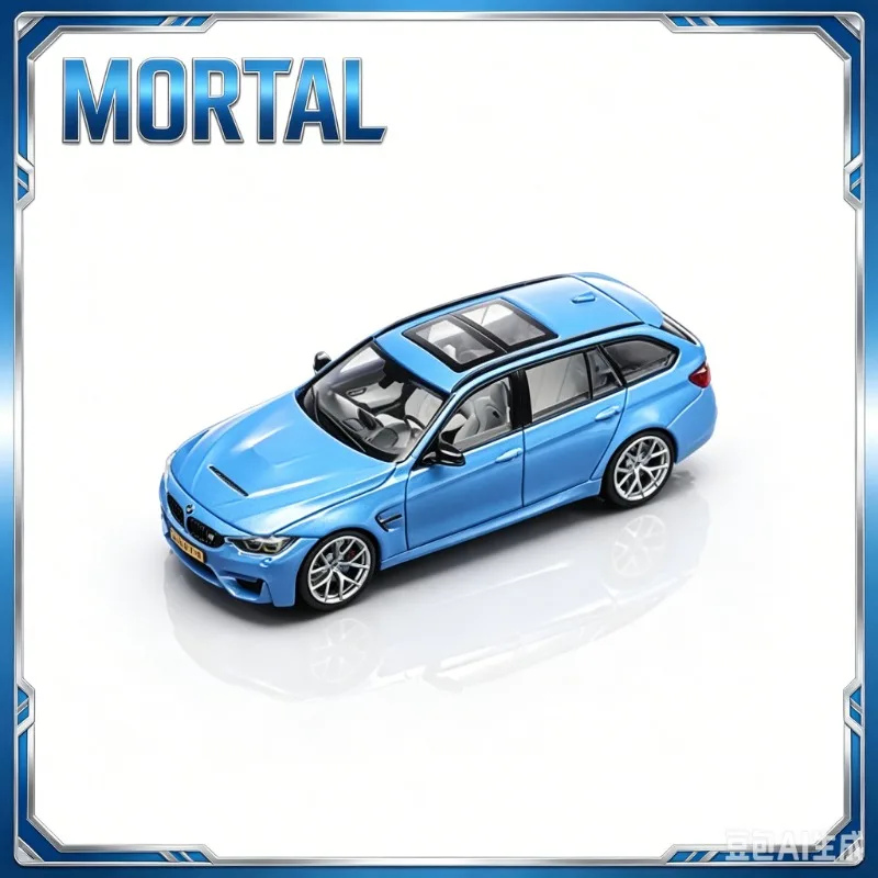 mortal-1-64-m3-f81-abu-dhabi-blue-alloy-die-casting-car-model-simulation-static-ornament-adult-collectibles-boys'-toys