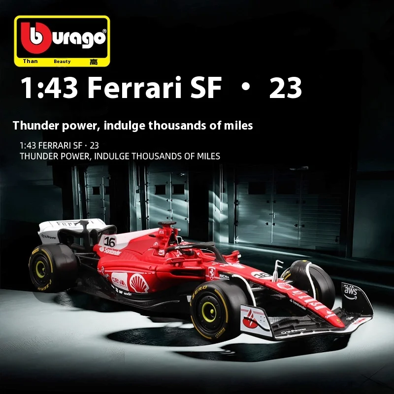 1:43 Higher Than The United States Ferrari F23 # 16 Monza Deluxe Edition Model Metal Racing Toy Simulation Alloy Model Car