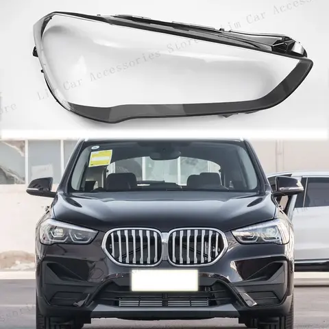 자동차 헤드라이트 렌즈 커버 쉘, 투명 램프 커버, 헤드램프 쉘, BMW X1 F48 F49 2019 2020 2021 2022