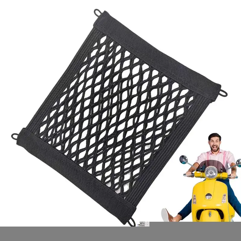 Cargo Net Bike Elastic Mesh Storage Net Motorcycle Net With Easy Installation Storage Bag Nylon Cargo Organizing Supplies